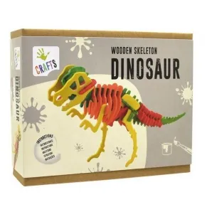 Andreu toys Скелет на динозавър - дървен 3D пъзел