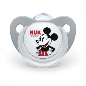 NUK Mickey - Биберон залъгалка силикон 6-18 мес. 1бр. + кутийка за съхранение и стерилизация в микровълнова NUK Mickey - Биберон залъгалка силикон 6-18 мес. 1бр. + кутийка за съхранение и стерилизация в микровълнова