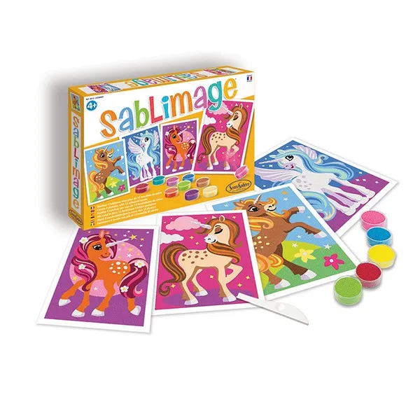 Продукт Sentosphere - Комплект за рисуване с пясък екзотични животни - 0 - BG Hlapeta