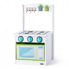 Woodyland - Дървена кухня и столче, 2 в 1 Woodyland - Дървена кухня и столче, 2 в 1