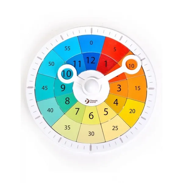 Classic world - Дървен образователен часовник