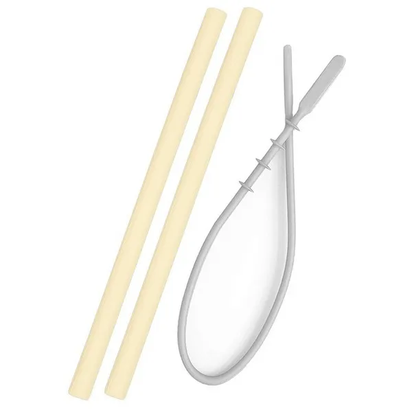 Продукт Minikoioi Flexi Straws - Силиконови сламки 2 бр. + четка - 0 - BG Hlapeta