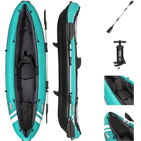 Продукт BESTWAY Hydro-Force Ventura - Надуваем ЕДНОМЕСТЕН каяк, 280x86 cm, с гребла, помпа и седалка в комплекта - 0 - BG Hlapeta