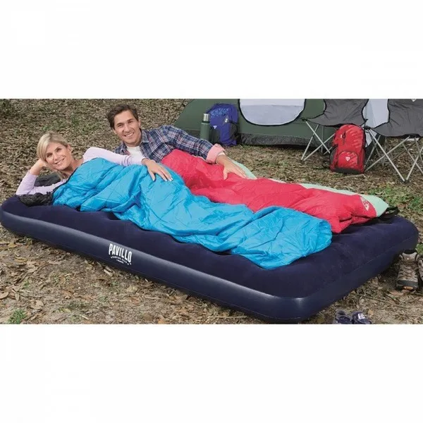 Продукт BESTWAY Flocked Airbed - Queen - Надуваем ДВОЕН дюшек/матрак + ВГРАДЕНА помпа, 203x152x22/28 - 0 - BG Hlapeta