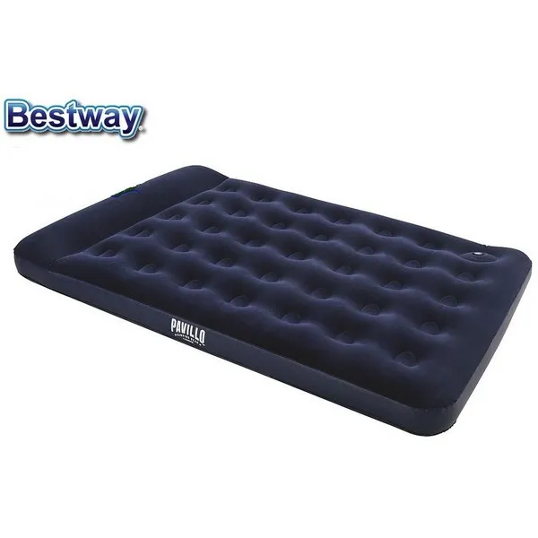 Продукт BESTWAY Flocked Airbed - Надуваем ДВОЕН дюшек/матрак - Double + ВГРАДЕНА помпа 191x137x28 cm. - 0 - BG Hlapeta