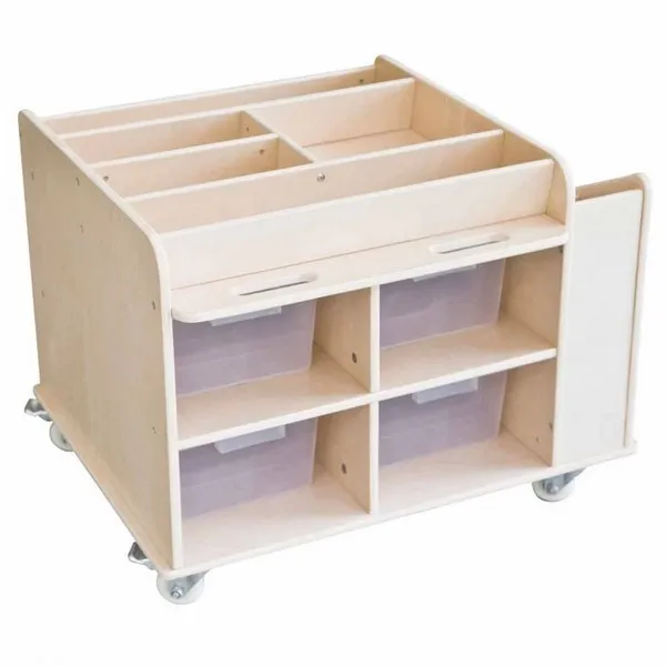 Продукт Classic world educational - Подвижен дървен стелаж за играчки - 0 - BG Hlapeta