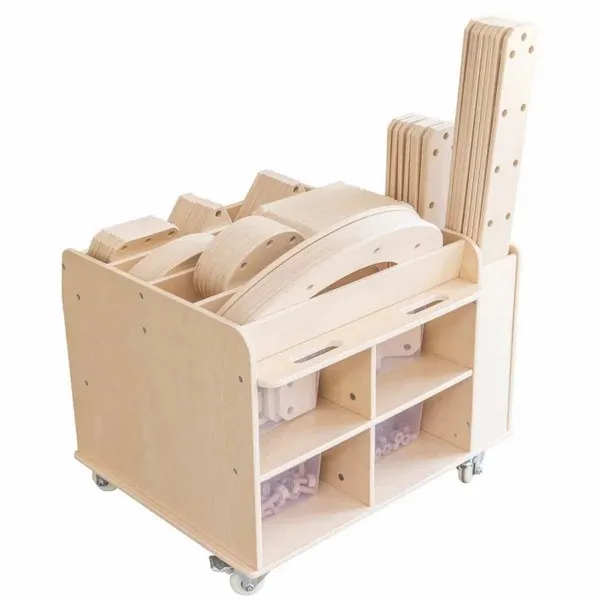 Продукт Classic world educational - Подвижен дървен стелаж за играчки - 0 - BG Hlapeta