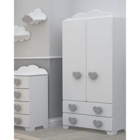 Bambino Casa Cuori Grandi Felici Baby - Гардероб Light Gray