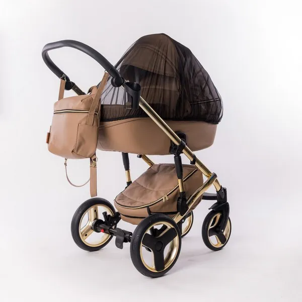 Продукт Fintera Comfort Gold - Количка 4 в 1, Еко кожа + Подарък чанта, дъждобран, мрежа против комари и зимни ръкавици - 0 - BG Hlapeta