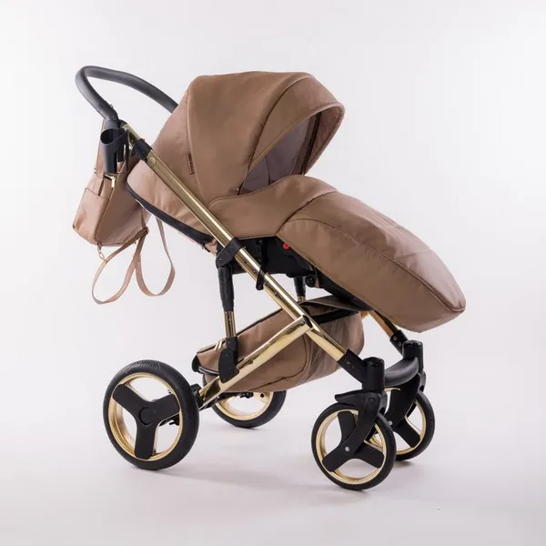 Продукт Fintera Comfort Gold - Количка 4 в 1, Еко кожа + Подарък чанта, дъждобран, мрежа против комари и зимни ръкавици - 0 - BG Hlapeta