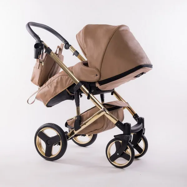 Продукт Fintera Comfort Gold - Количка 4 в 1, Еко кожа + Подарък чанта, дъждобран, мрежа против комари и зимни ръкавици - 0 - BG Hlapeta