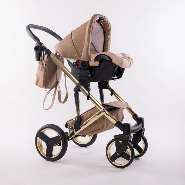 Продукт Fintera Comfort Gold - Количка 4 в 1, Еко кожа + Подарък чанта, дъждобран, мрежа против комари и зимни ръкавици - 0 - BG Hlapeta