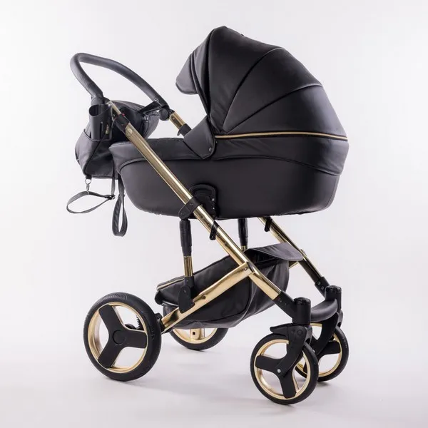 Продукт Fintera Comfort Gold - Количка 4 в 1, Еко кожа + Подарък чанта, дъждобран, мрежа против комари и зимни ръкавици - 0 - BG Hlapeta