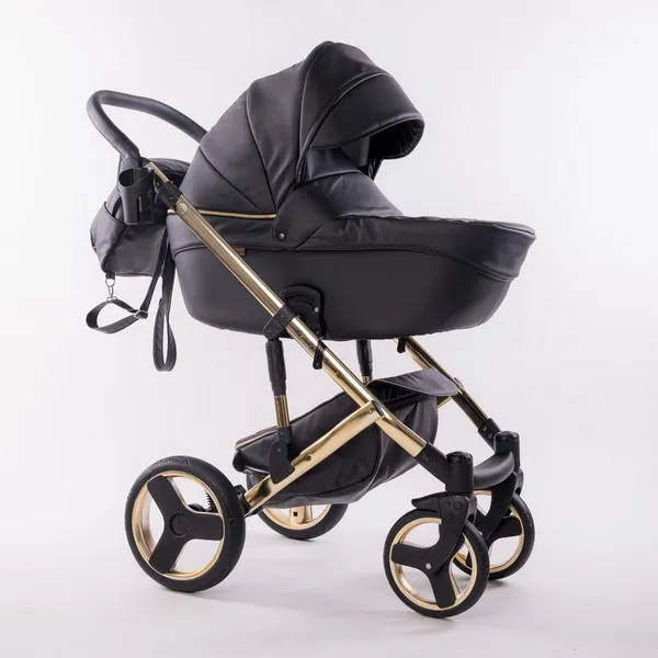 Продукт Fintera Comfort Gold - Количка 4 в 1, Еко кожа + Подарък чанта, дъждобран, мрежа против комари и зимни ръкавици - 0 - BG Hlapeta