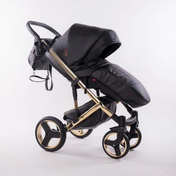 Продукт Fintera Comfort Gold - Количка 4 в 1, Еко кожа + Подарък чанта, дъждобран, мрежа против комари и зимни ръкавици - 0 - BG Hlapeta