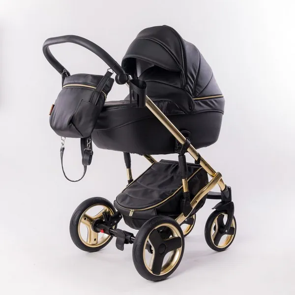 Продукт Fintera Comfort Gold - Количка 4 в 1, Еко кожа + Подарък чанта, дъждобран, мрежа против комари и зимни ръкавици - 0 - BG Hlapeta