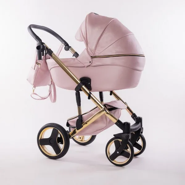 Продукт Fintera Comfort Gold - Количка 4 в 1, Еко кожа + Подарък чанта, дъждобран, мрежа против комари и зимни ръкавици - 0 - BG Hlapeta