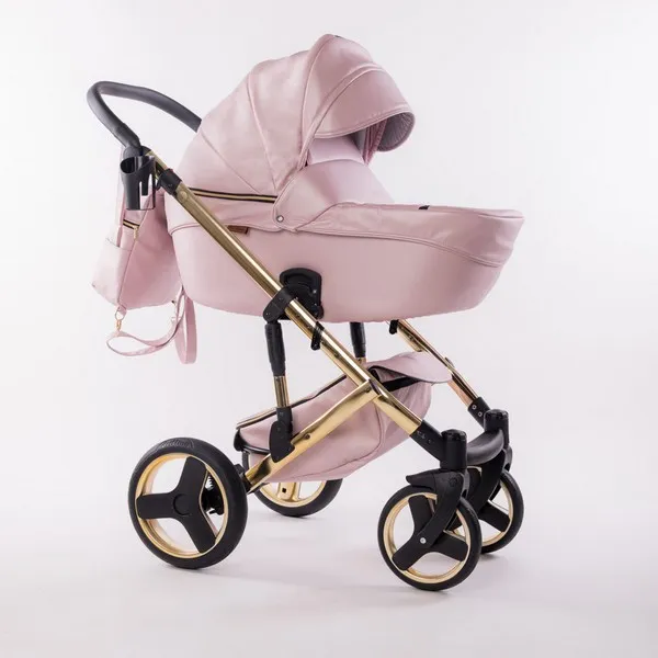 Продукт Fintera Comfort Gold - Количка 4 в 1, Еко кожа + Подарък чанта, дъждобран, мрежа против комари и зимни ръкавици - 0 - BG Hlapeta