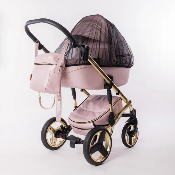 Продукт Fintera Comfort Gold - Количка 4 в 1, Еко кожа + Подарък чанта, дъждобран, мрежа против комари и зимни ръкавици - 0 - BG Hlapeta