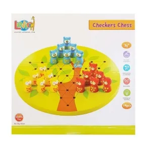 Lelin Toys Китайска дама - Дървена игра с бухалчета