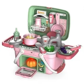 RTOYS - Кухня в кошница с пара и светлини