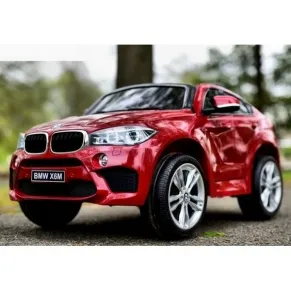 Акумулаторен джип BMW X6M 12V, с меки гуми и кожена седалка