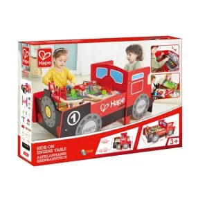 Hape - Дървено влакче за сядане със звук и светлина