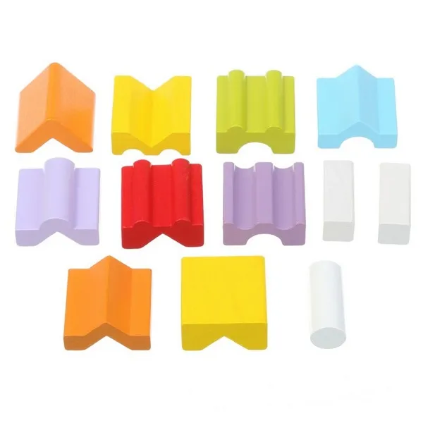 Продукт Cubika - Дървена кула за баланс 12 части - 0 - BG Hlapeta
