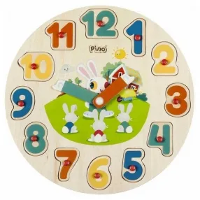 Pino Горски животни - Дървен пъзел 2 в 1 Pino Горски животни - Дървен пъзел 2 в 1