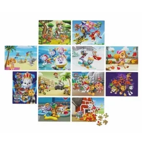 Spin Master Пес Патрул - Комплект от 12 пъзела, 48 елемента