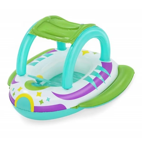 Продукт Bestway - Детска лодка със сенник и волан (107х112см) - 0 - BG Hlapeta