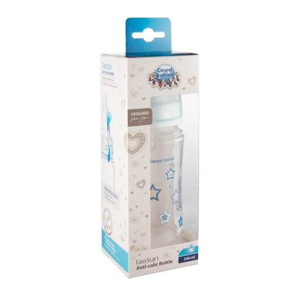 Продукт Canpol Easy Start Newborn Baby - Антиколик шише с широко гърло 240 мл - 0 - BG Hlapeta