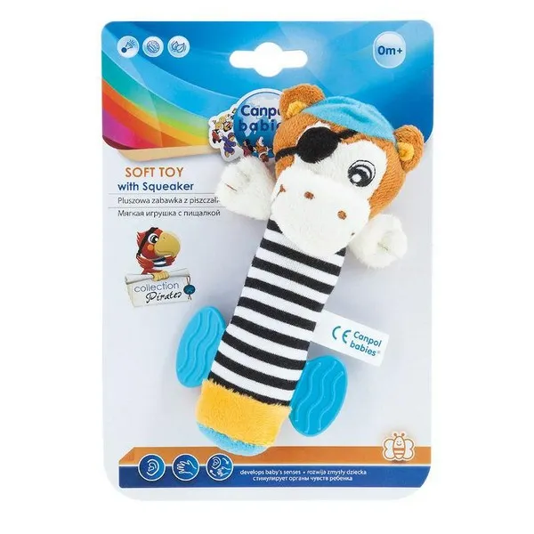Продукт CANPOL Pirates - Мека играчка със свирка, 0м+ - 0 - BG Hlapeta