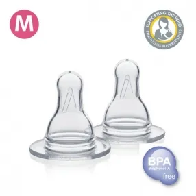 MEDELA FLOW - Силиконов биберон 2 броя Medium