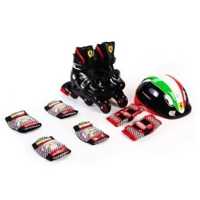 Mesuca Ferrari - Комплект ролери, каска и протектори за деца