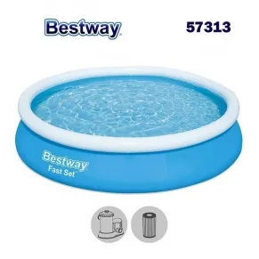 Bestway Fast Set - Надуваем басейн 457х84см с помпа