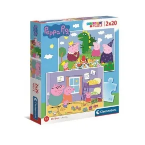 CLEMENTONI - Пъзел Peppa Pig 2x20ч.