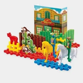 Marioinex Дивия запад - Вафлен конструктор от 16 части