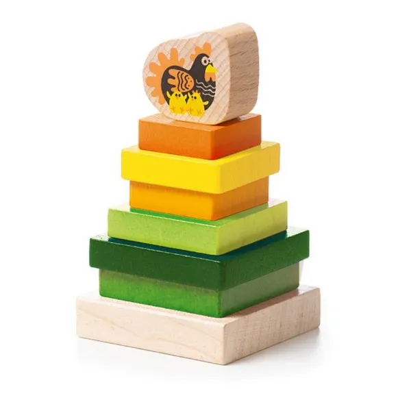Продукт CUBIKA - ДЪРВЕНА КУЛА НИЗАНКА ПИЛЕТА 8 ЧАСТИ - 0 - BG Hlapeta