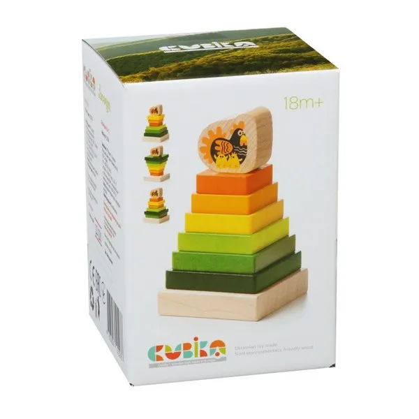 Продукт CUBIKA - ДЪРВЕНА КУЛА НИЗАНКА ПИЛЕТА 8 ЧАСТИ - 0 - BG Hlapeta