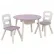 KidKraft Lavender Round Storage Table & 2 Chair Set - Комплект маса с два стола