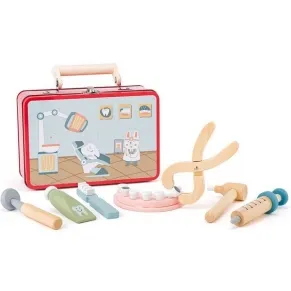 Woodyland - Дървен зъболекарски комплект в метално куфарче