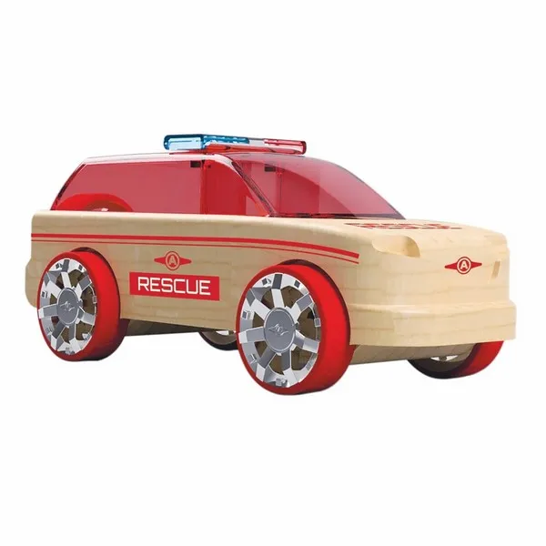 Продукт Automoblox Mini 3-Pack rescue vehicles - Дървени коли - 0 - BG Hlapeta