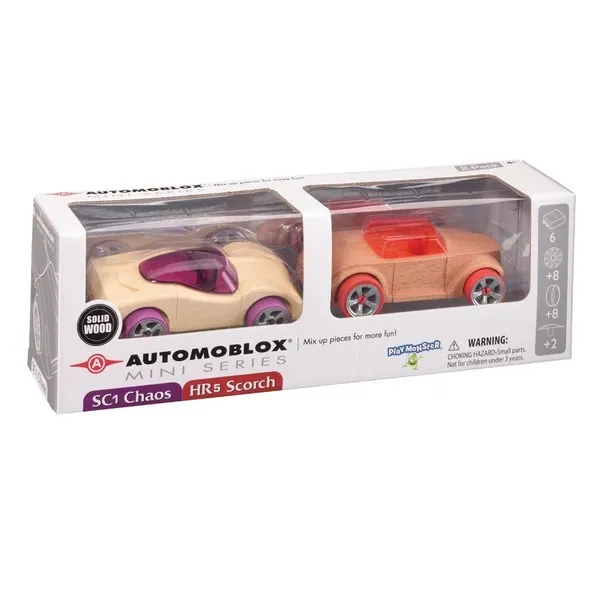 Продукт Automoblox Mini SC1 Chaos/HR5 Scorch - Дървени коли 2бр. - 0 - BG Hlapeta