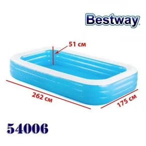 Bestway - Басейн детски надуваем, 262x175x51см