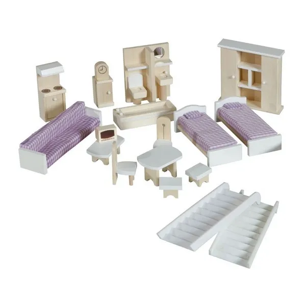 Продукт Roba - Къща за кукли, дървена с обзавеждане - 0 - BG Hlapeta