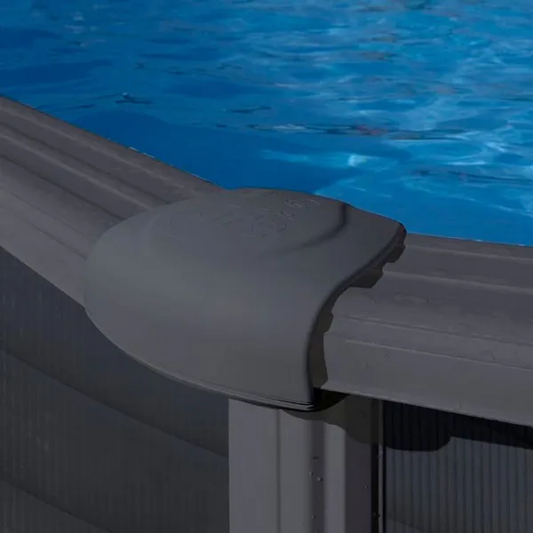 Продукт GRE GRANADA - Метален сглобяем басейн графит - овал 500х300х132 см с пясъчен филтър - 0 - BG Hlapeta