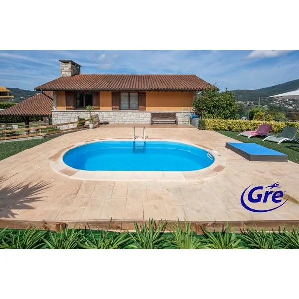 Продукт GRE Madagascar - Комплект вкопан басейн овал 600x320x150 см - 0 - BG Hlapeta