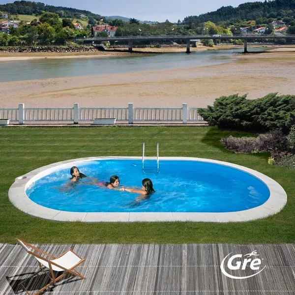 Продукт GRE Madagascar - Комплект вкопан басейн овал 600x320x150 см - 0 - BG Hlapeta