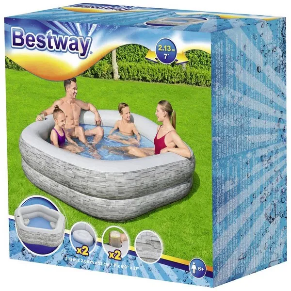 Продукт Bestway - Надуваем басейн 213х206х53см - 0 - BG Hlapeta